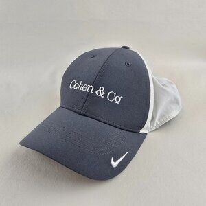 Nike Hat Men Gray White Dri-Fit Legacy91 Adjustable Strapback Baseball Cap Golf